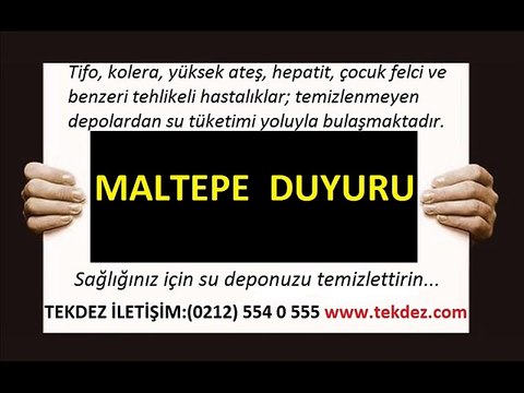 Maltepe İstanbul su deposu temizliği TEKDEZ