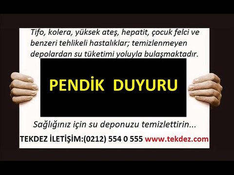 Pendik İstanbul su deposu temizliği ve izolasyonu TEKDEZ