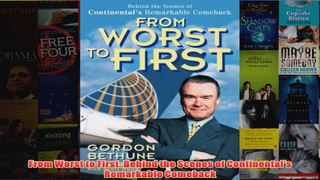 FreeDownload  From Worst to First Behind the Scenes of Continentals Remarkable Comeback  FREE PDF