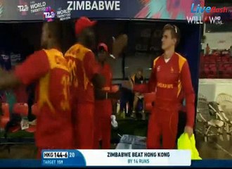 Zimbawe beat HongKong by 14 Runs in very First match of T20 WC 2016
