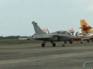 Atterissage du Rafale en Meeting à Mont de Marsan