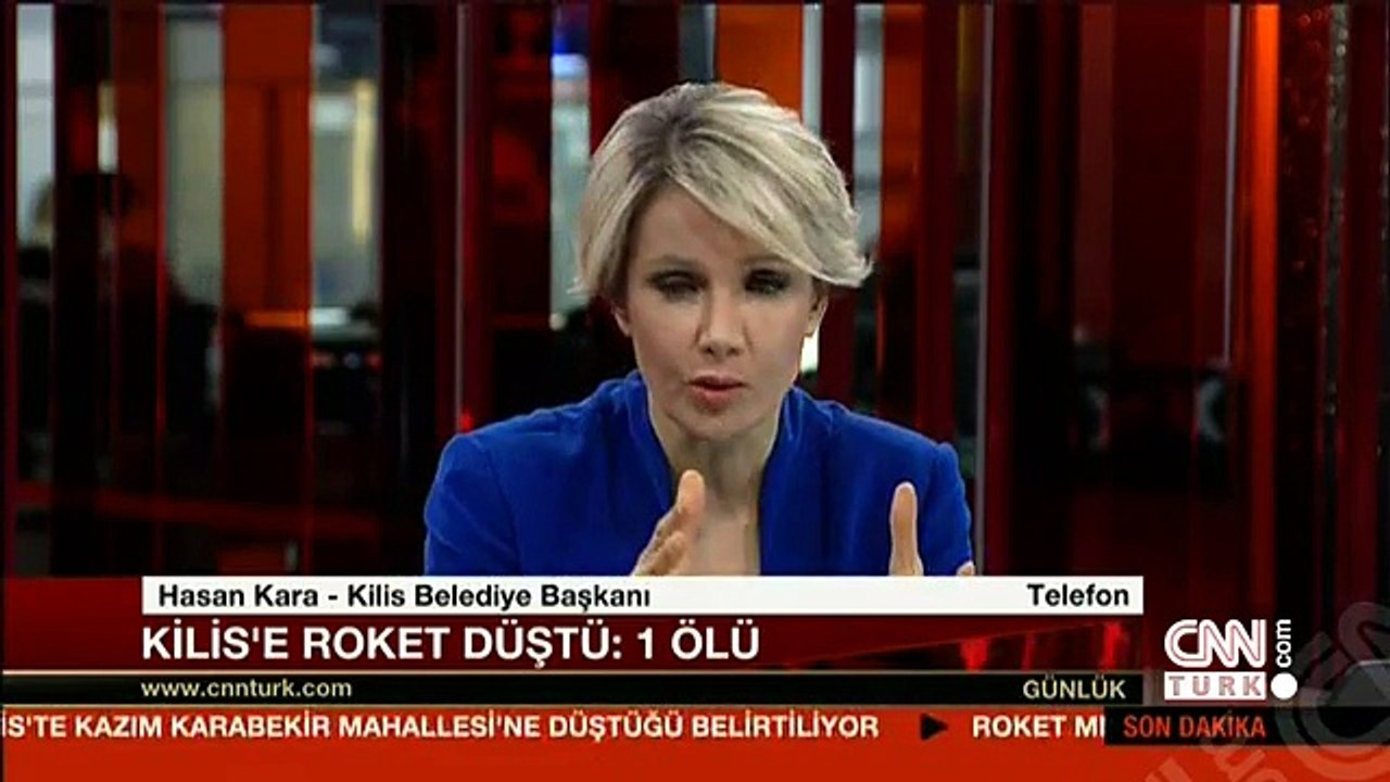 Belediye Başkanı Canlı Yayındayken Roket Mermisi Düştü