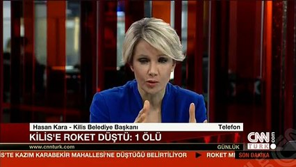 Belediye Başkanı Canlı Yayındayken Roket Mermisi Düştü