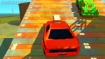 Disney cars Snot Rod VS Dinoco King 43 Airport gigant race track by onegamesplus