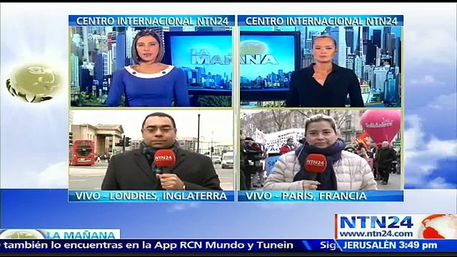 En el día internacional de la mujer, trabajadoras francesas manifiestan por la igualdad de género en el clima laboral