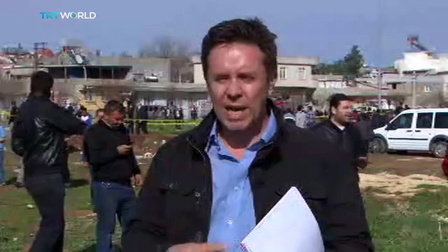 trt world - Kiliste roket düşme anı