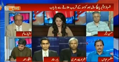 Hassan Nisar aur Iftikhar Ahmad ne Taseer family ko Mubarakbaad de di