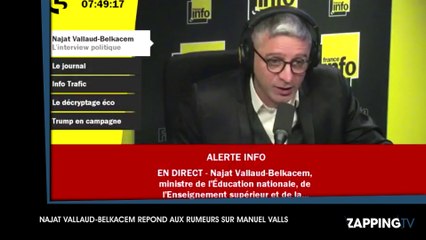 Najat Vallaud-Belkacem énervée par les rumeurs sur Manuel Valls, elle pousse un coup de gueule ! (Vidéo)