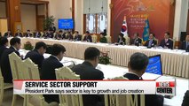 President Park says growth in service sector a must for job creation