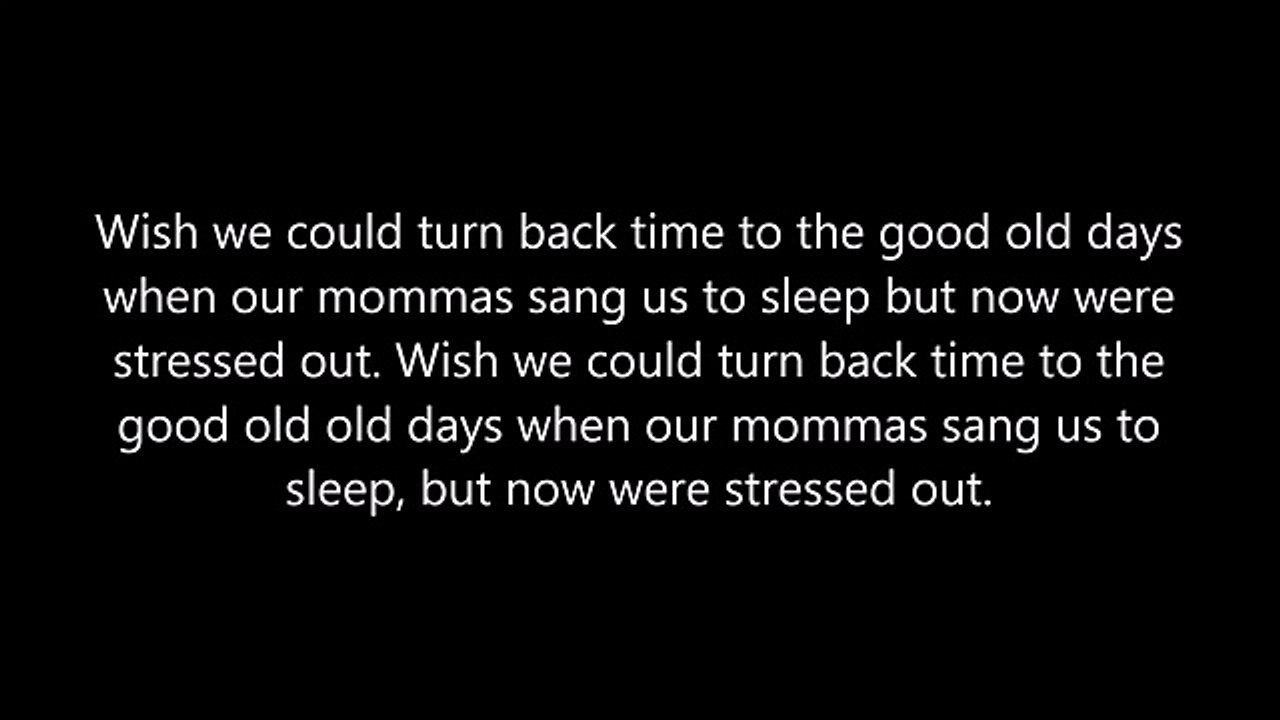 Twenty One Pilots Stressed Out Lyrics