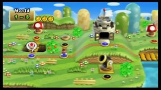 New Super Mario Bros Wii - All Warp Cannon Locations