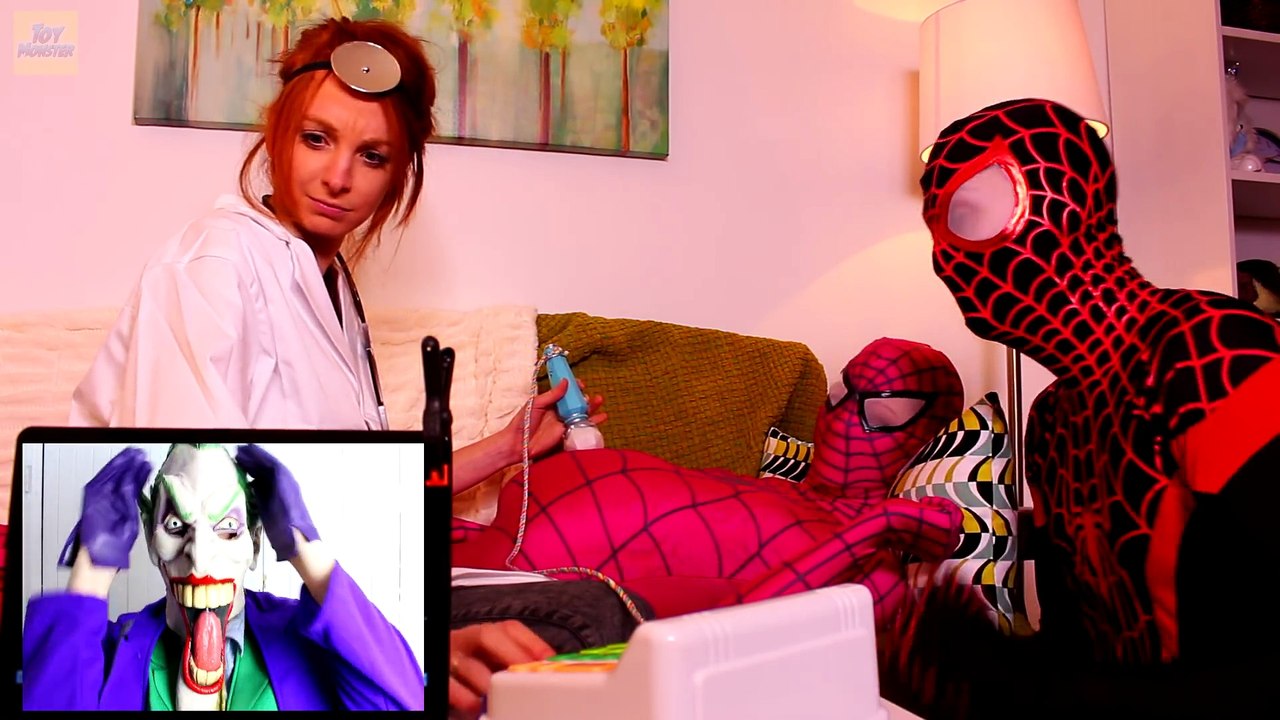 Pink Spidergirl Pregnant & Spiderman vs Joker! Spiderbaby & Frozen Elsa Superhero Fun in Real Life
