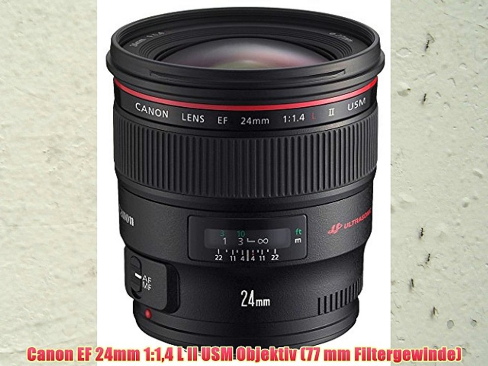 Canon EF 24mm 1:14 L II USM Objektiv (77 mm Filtergewinde)
