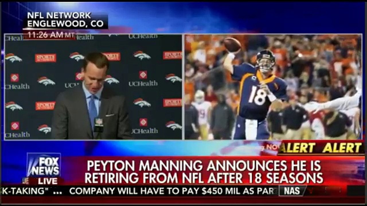 Peyton Manning Emotional Retirement Speech Press Conference | Peyton Manning Retires