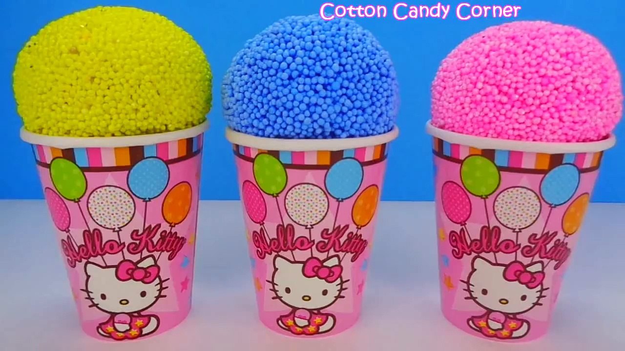 Hello Kitty Foam Clay Surprise Eggs Ice Cream Cups