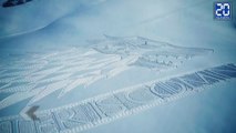 Il fait un Snow Art géant de Game of Thrones - Le rewind du mardi 8 mars 2016.