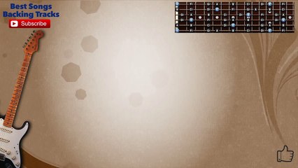 Over The Rainbow Jazzy Guitar Backing Track with scale