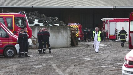 Pont sur Sambre: éboulement d'un silo lors d'une visite scolaire