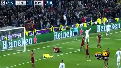 أهداف وملخص مباراة ريال مدريد 2 - 0 روما [شاشة كاملة] دوري الابطال (4-0) 8-3-2016 [HD720p]