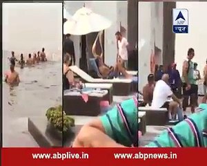 Watch Indian media_#039;s most funniest report ever on Ms Dhoni swimming with Pakistani Team