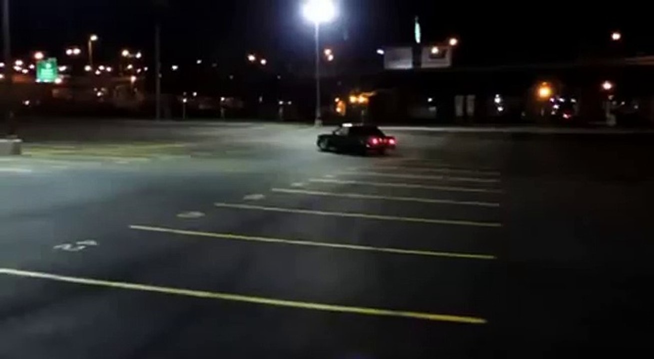 BMW Parking Lot Drift Fail.