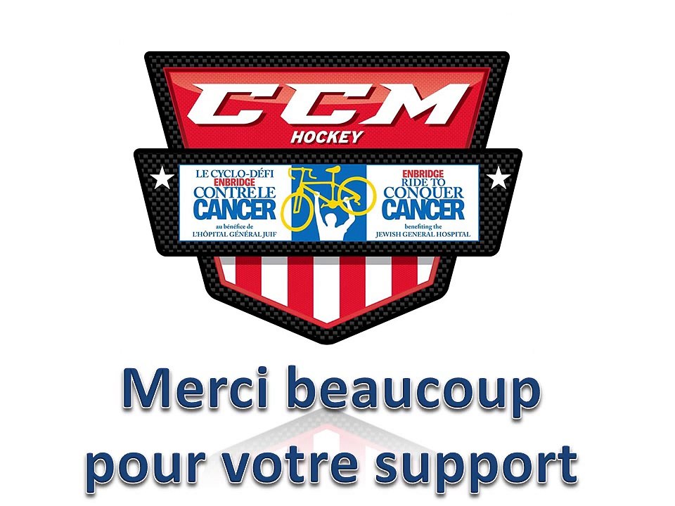 CCM Hockey - Ride to conquer Cancer 2014 Thank you