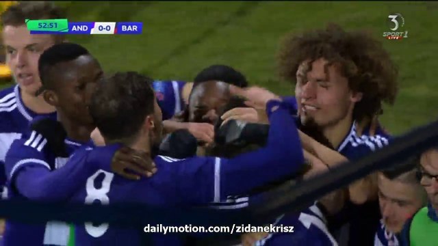 1-0 Jorn Van Camp Goal HD - Anderlecht U19 1-0 Barcelona U19 - 08.03.2016 Youth League