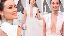 Olivia Wilde  Cleavage Show At Oscars 2016 (88th Academy Awards) -HOLLYWOOD BUZZ TV