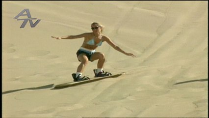 Sandboarding - downhill antics on the dunes.
