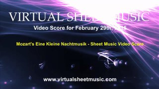 Mozart's Eine Kleine Nachtmusik March Brass Sheet Music Video Score