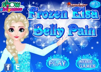 Frozen Elsa Belly Pain - Disney princess Frozen - Game for Little Kids