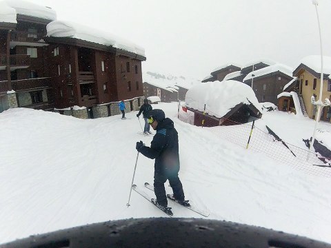 julio au ski 1ere fois sur des skis ! 2016