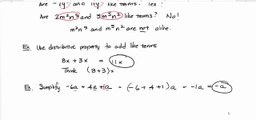 MAT 0028 Module 2 Simplifying Algebraic Expressions (Part 2)