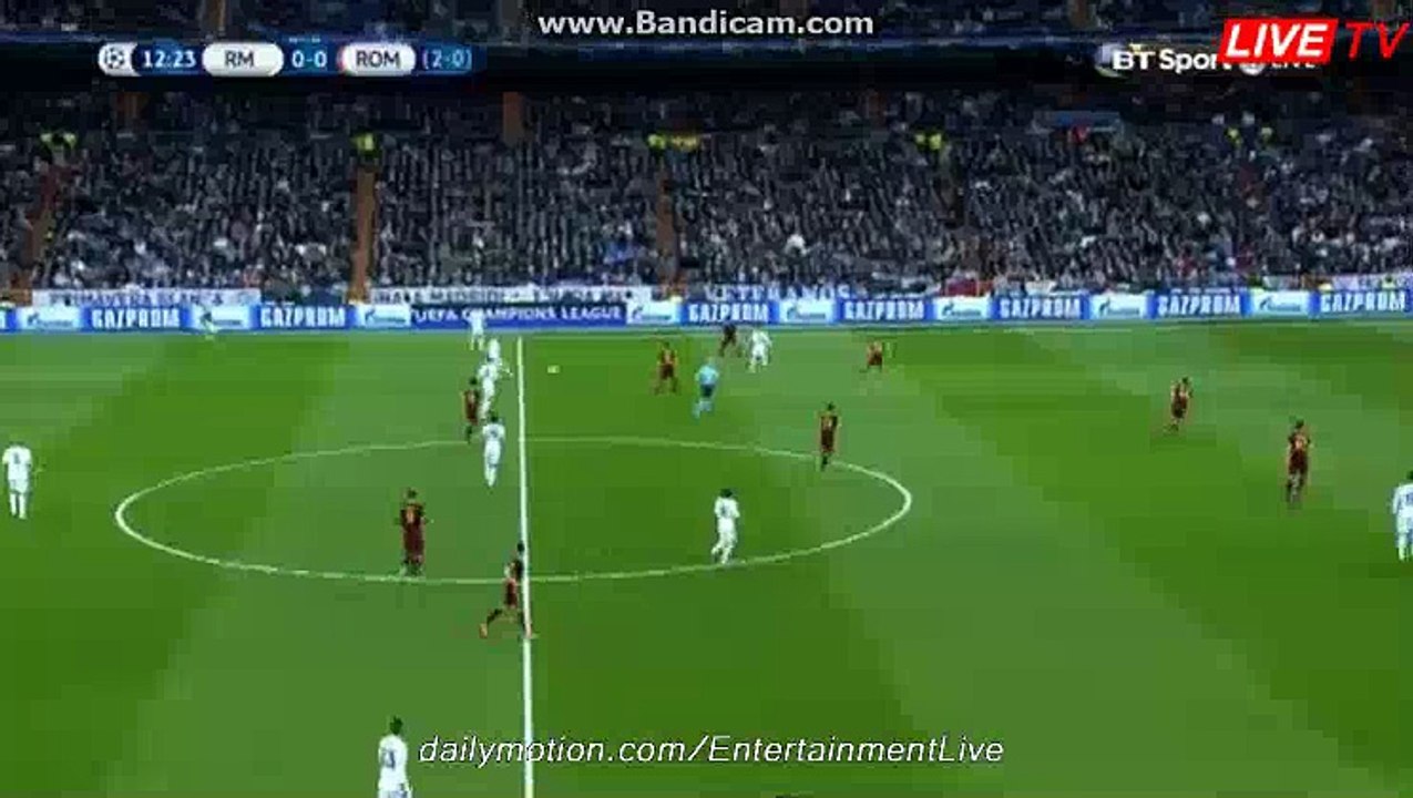 Real Madrid 1st BIG Chance - Real Madrid 0-0 As Roma