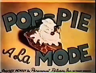 Old school Cartoons Popeye Pop Pie a La Mode