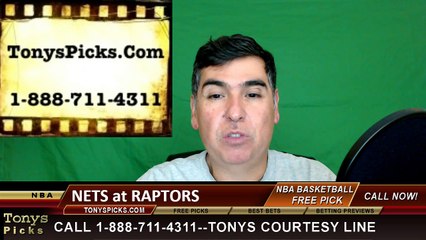 NBA Free Pick Toronto Raptors vs. Brooklyn Nets Prediction Odds Preview 3-8-2016