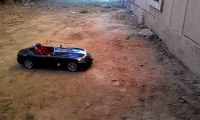 rc racing drifting car burnout