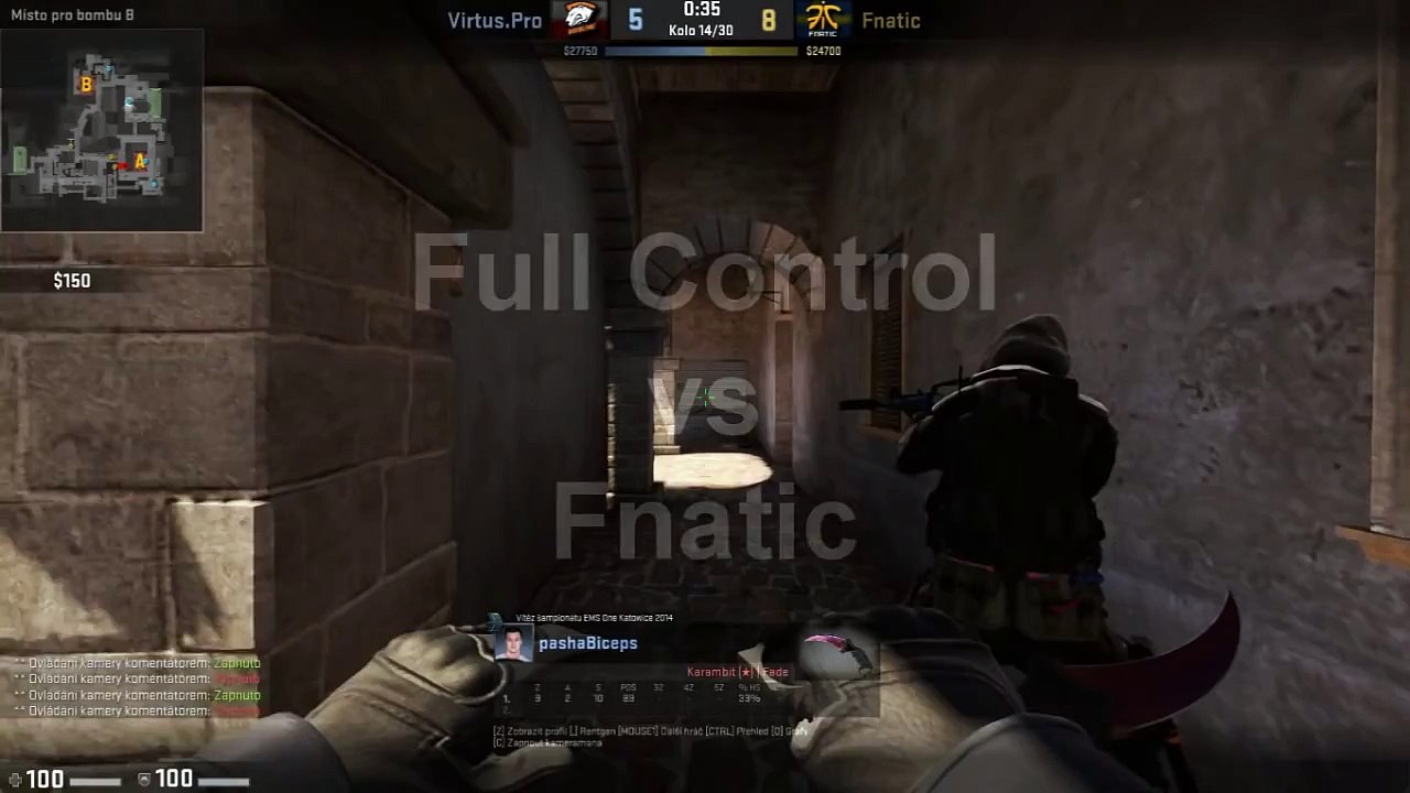 CS:GO PashaBiceps vs Fnatic Full Control [ESL COLOGNE 2015]