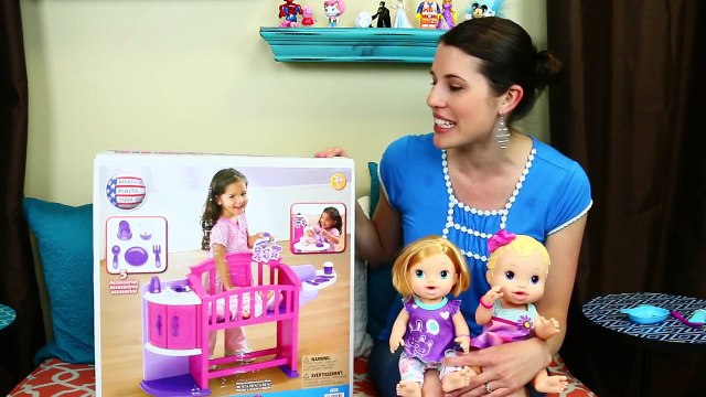 BABY ALIVE My Very Own Nursery Toy Review Crib Furniture for Toddler & Baby Dolls DisneyCa