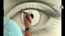 Как рисовать изумительные реалистичные глаза. Скорость живопись