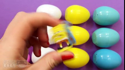 Learn Patterns and Opening Lot Of Surprise Eggs with Mickey Mouse Disney Frozen and Minions Toys