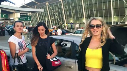 Встречаем новых моделей в аэропорту США. Русская Америка
