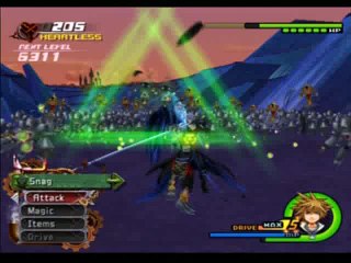 Sora, Sephiroth, and Cloud VS 1,000 Heartsless