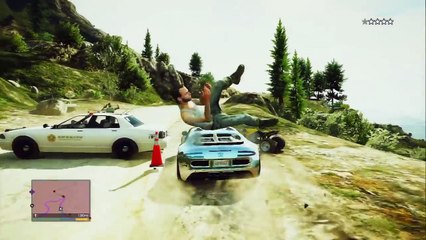 GTA V - Mount Chiliad Police Chase