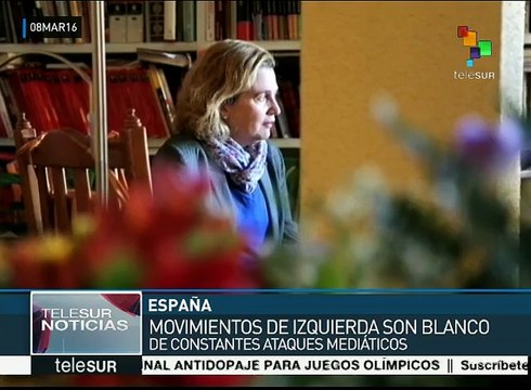 España: movimientos de izquierda son blanco de ataques mediáticos