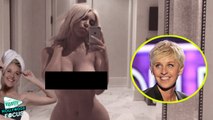 Ellen DeGeneres Mocks Kim Kardashian’s New All-Nude Selfie
