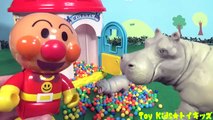 アンパンマン おもちゃアニメ おうちにライオン出現❤動物 Toy Kids トイキッズ animation anpanman