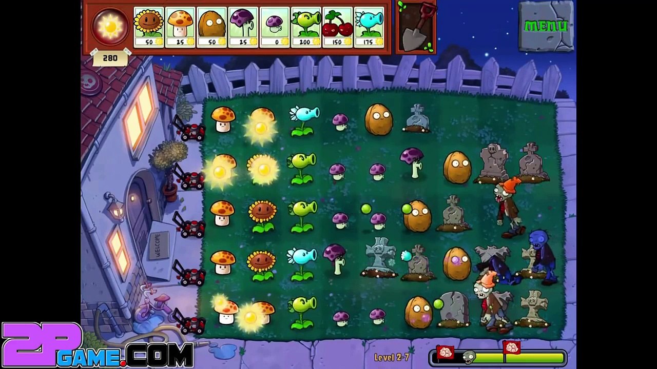 PLANTS VS ZOMBIES Level 2 6~10 Walkthrough [IOS]