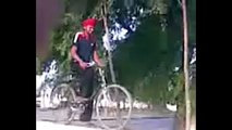 Bicycle Stunt Goes Horribly Wrong   WhatsApp Funny Accident Video