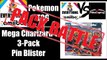 Pack Battle With The Poke Capital! Mega Charizard Y Triple Booster Pin Blister - Pokemon TCG